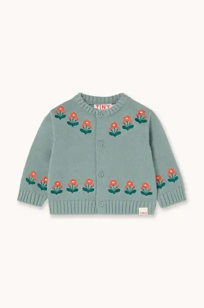 Kojenecký kardigan Tinycottons FLOWERS BABY CARDIGAN