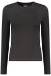 GUESS JEANS LONG SLEEVE T-SHIRT WOMEN BLACK