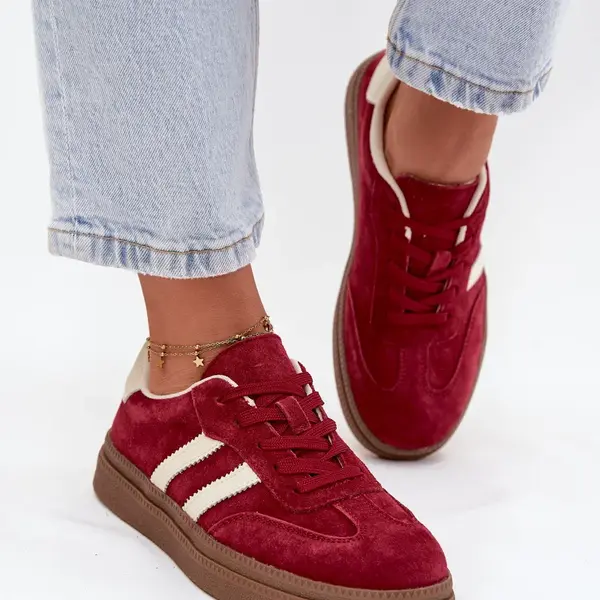 EVENTO Dámske semišové tenisky na platforme Bordeaux Sylviona