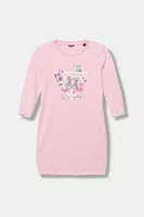Dětské bavlněné šaty Guess růžová barva, mini, J3YK13 KA6W4