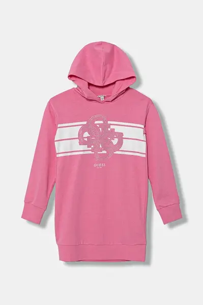Dětské bavlněné šaty Guess
