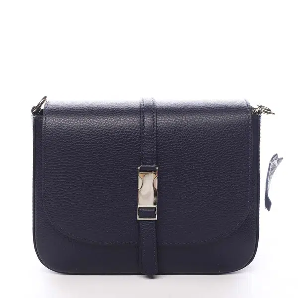 Dámská kožená crossbody kabelka tmavě modrá - ItalY Neul