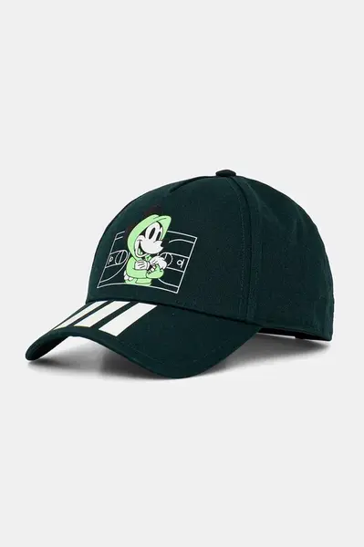 Dětská baseballová čepice adidas Performance zelená barva, s potiskem, JM1823