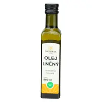 NATURAL JIHLAVA Olej lněný za studena lisovaný natural 250 ml