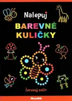 Mozaika - Nalepuj barevné kuličky - červený sešit