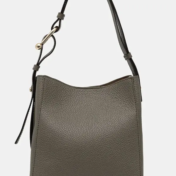 Kožená kabelka Furla zelená barva, WB01373.HSF000.2810S