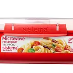 Sistema Microwave box na ohřev jídla 1,25 l červená