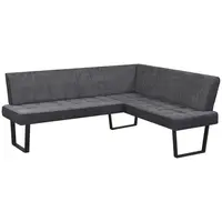 MID.YOU ROHOVÁ LAVICE, šedá, černá