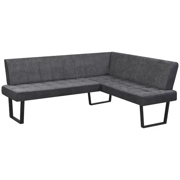 MID.YOU ROHOVÁ LAVICE, šedá, černá