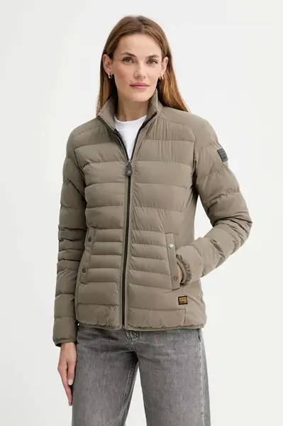 Bunda G-Star Foundation pdd zelená barva, přechodná, D26954-D518