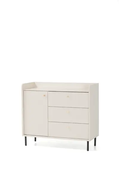 Komoda Grande GR6 Barva korpusu + barva dveří: Pískově béžová (hladké + struktura)