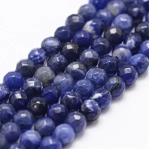 Natural Sodalite Beads Strands