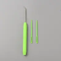 Plastic & Iron Bent Tip Crochet Needle