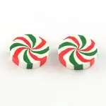 Flat Round Handmade Polymer Clay Cabochons