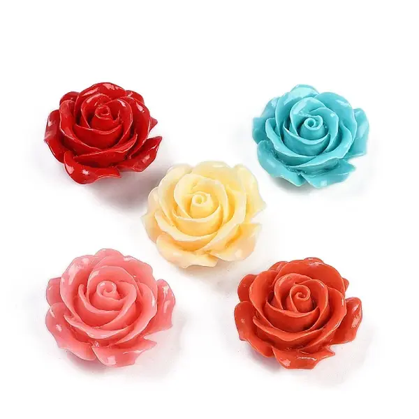 Synthetic Coral Carved Beads
