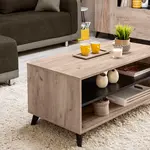 Konferenční stolek taylor - dub šedý/černý