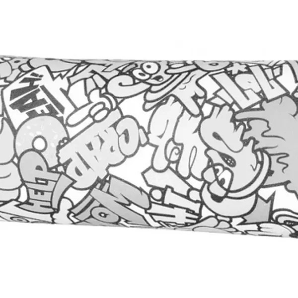 Opěrka/chránič na postel 13x36cm komiks - černá / bílá