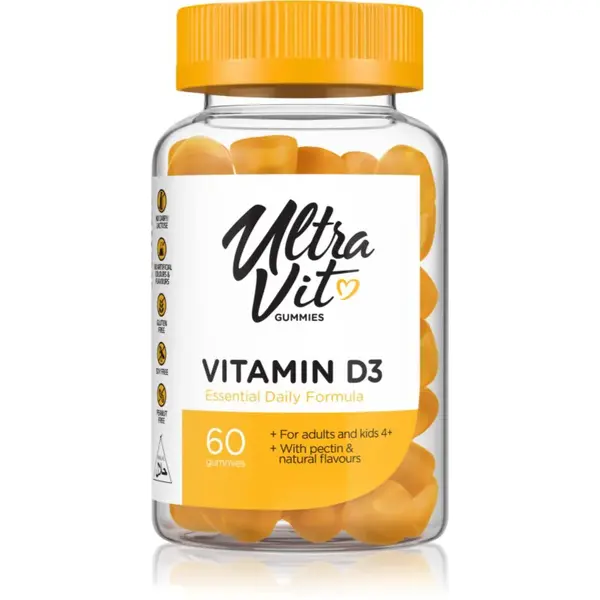 VPLab UltraVit Gummies Vitamin D3 žvýkací měkké tobolky pro udržení vitality 60 ks