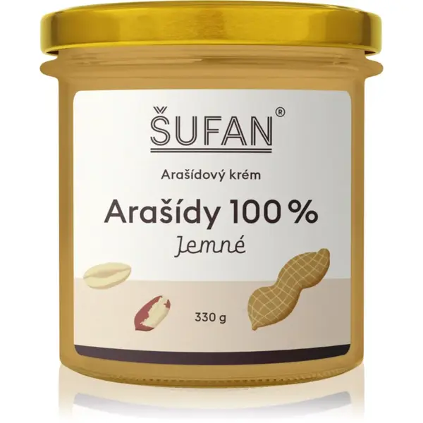 Šufan Arašídy 100 % jemné 100% ořechový krém 330 g