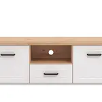 Tv stolík lotta - biela/dub artisan