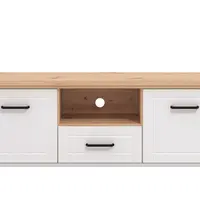 Tv stolík lotta - biela/dub artisan