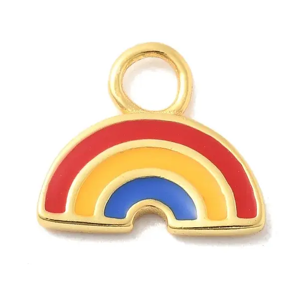 925 Sterling Silver Colorful Enamel Charms