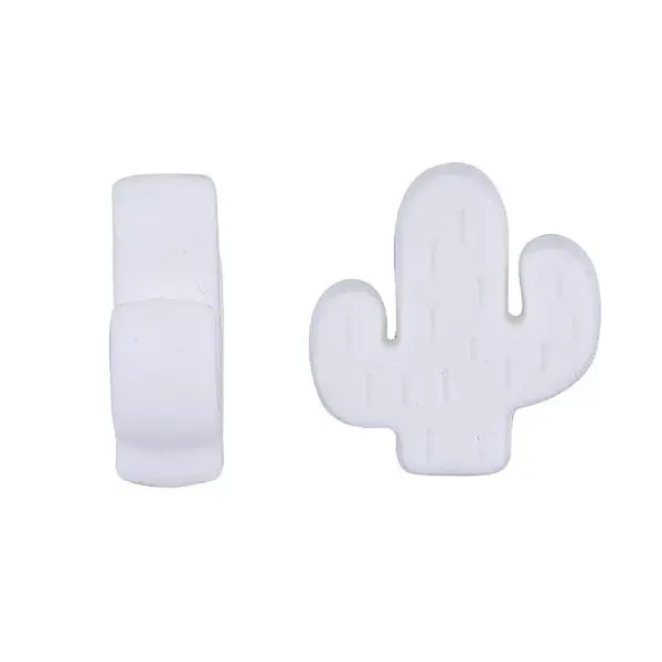 20Pcs Cactus Food Grade Eco-Friendly Silicone Focal Beads