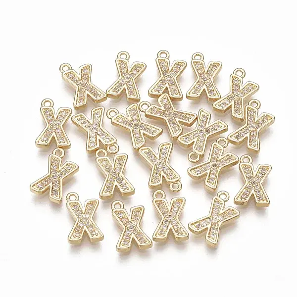 Brass Cubic Zirconia Charms