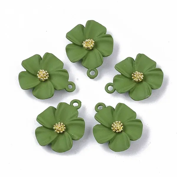 Spray Painted Alloy Pendants