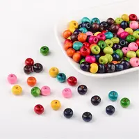 Lead Free Round Natural Wood Beads