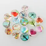 Tree of Life Printed Half Round/Dome Glass Cabochons