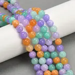 Natural Dyed White Jade Beads Strands
