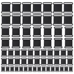 120Pcs 4 Styles Plastic Release Buckles