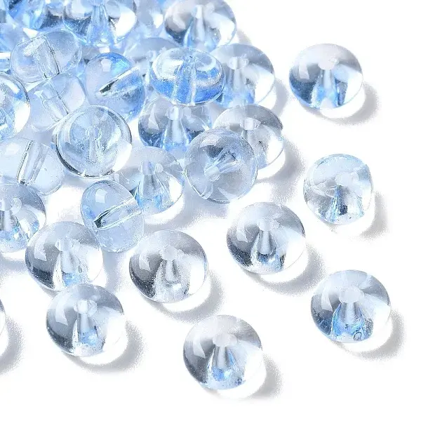 Baking Painted Transparent Glass Beads