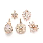 Brass with Cubic Zirconia Pendants