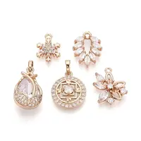 Brass with Cubic Zirconia Pendants