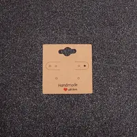 Square Kraft Paper Earring Display Cards