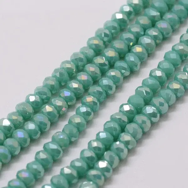 Electroplate Glass Bead Strands