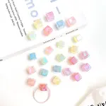 UV Plating Rainbow Iridescent Acrylic European Beads