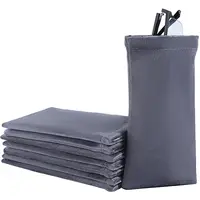 8Pcs Rectangle Velvet with Steel Glasses Case