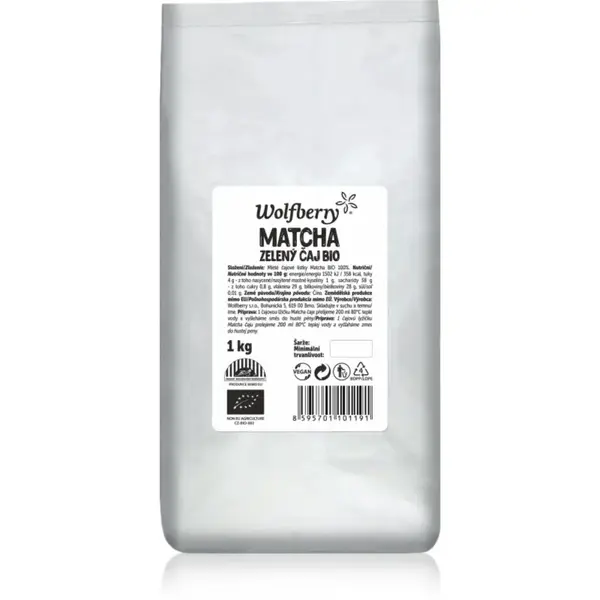Wolfberry Matcha čaj BIO zelený čaj v BIO kvalitě 1000 g
