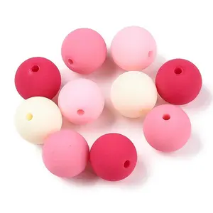 Rubberized Style Imitated Silicone Acrylic Beads
