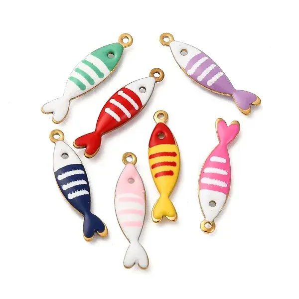 304 Stainless Steel Enamel Charms