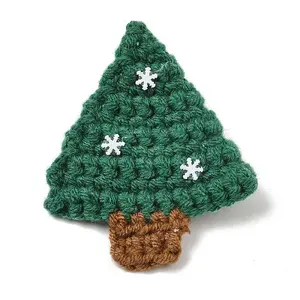 Christmas Yarn Brooch