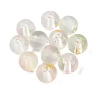 Frosted Baking Painted Glass Beads