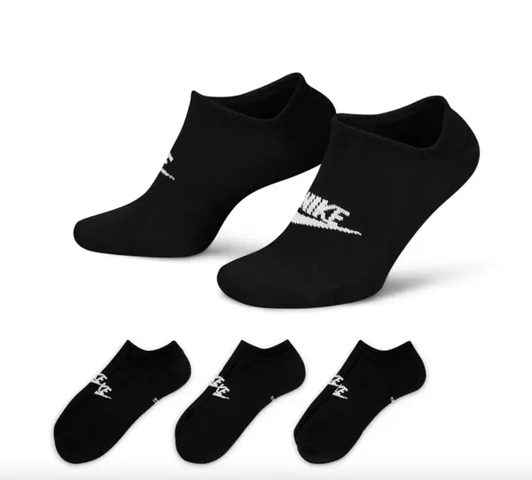 Nike Sportswear Everyday Essential No-Show Socks (3 Pairs) M