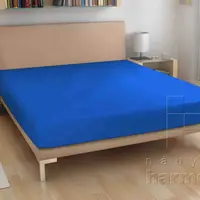 Froté prostěradlo - tmavě modré - 160 x 200 cm