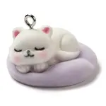 Flocking Resin Sleeping Pendants