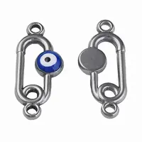 304 Stainless Steel Enamel Connector Charms