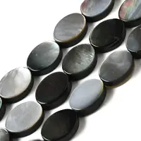 Natural Black Lip Shell Beads Strands